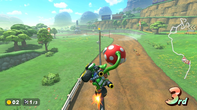 Piranha Plant in Mario Kart World