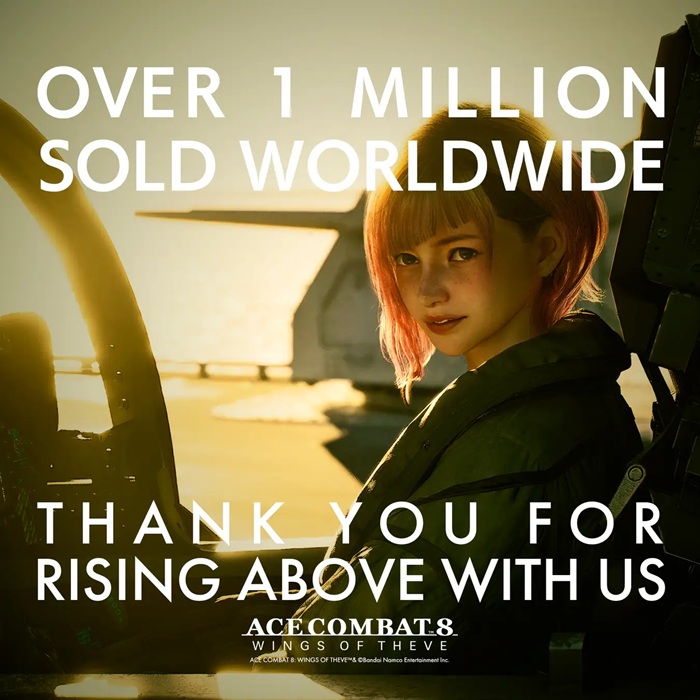 Uusin Ace Combat on miljoonahitti